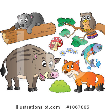 Royalty-Free (RF) Wildlife Clipart Illustration by visekart - Stock Sample #1067065