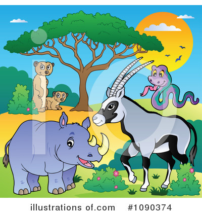 Royalty-Free (RF) Wildlife Clipart Illustration by visekart - Stock Sample #1090374