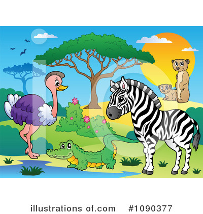Zebra Clipart #1090377 by visekart