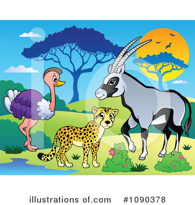 Royalty-Free (RF) Wildlife Clipart Illustration by visekart - Stock Sample #1090378