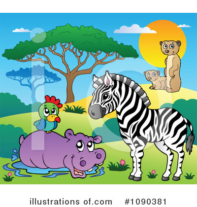 Royalty-Free (RF) Wildlife Clipart Illustration by visekart - Stock Sample #1090381