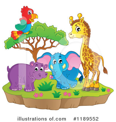 Royalty-Free (RF) Wildlife Clipart Illustration by visekart - Stock Sample #1189552