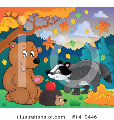 Royalty-Free (RF) Wildlife Clipart Illustration by visekart - Stock Sample #1419446