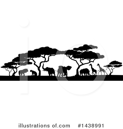 Rhinoceros Clipart #1438991 by AtStockIllustration