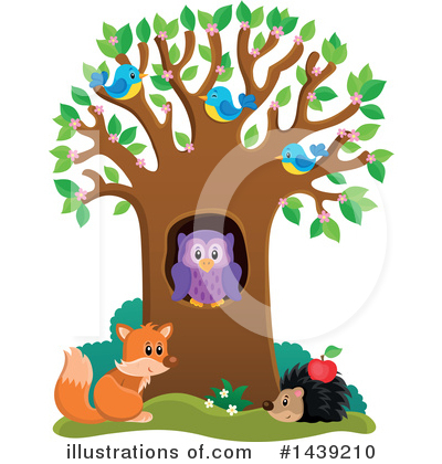 Royalty-Free (RF) Wildlife Clipart Illustration by visekart - Stock Sample #1439210