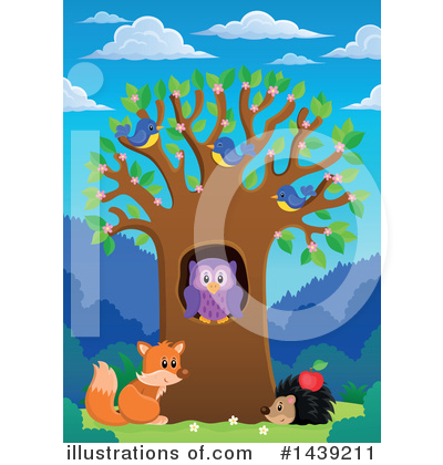 Royalty-Free (RF) Wildlife Clipart Illustration by visekart - Stock Sample #1439211