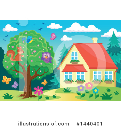 Houses Clipart #1440401 by visekart