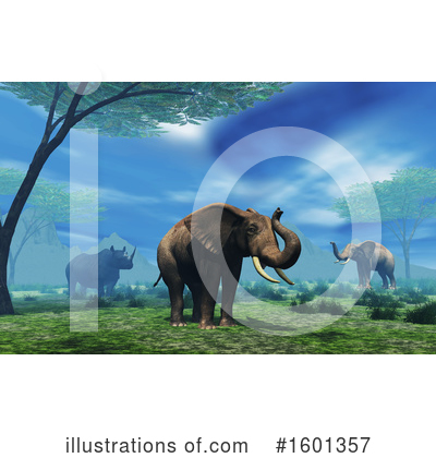 Elephants Clipart #1601357 by KJ Pargeter