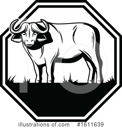 Water Buffalo Clipart #1611639 by Vector Tradition SM