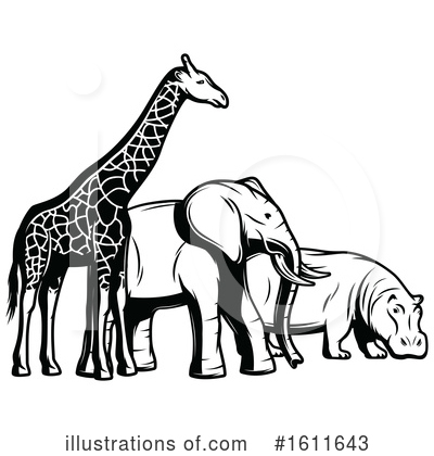 Giraffe Clipart #1611643 by Vector Tradition SM