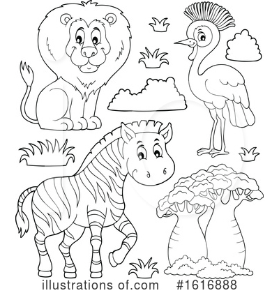 Royalty-Free (RF) Wildlife Clipart Illustration by visekart - Stock Sample #1616888
