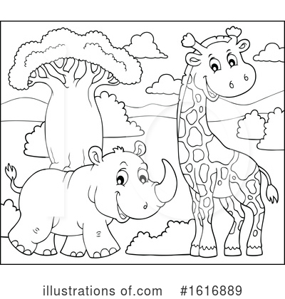 Royalty-Free (RF) Wildlife Clipart Illustration by visekart - Stock Sample #1616889