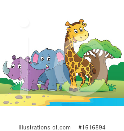 Royalty-Free (RF) Wildlife Clipart Illustration by visekart - Stock Sample #1616894