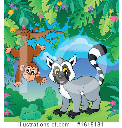 Lemur Clipart #1618181 by visekart