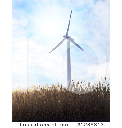 Wind Turbine Clipart #1236313 by Mopic