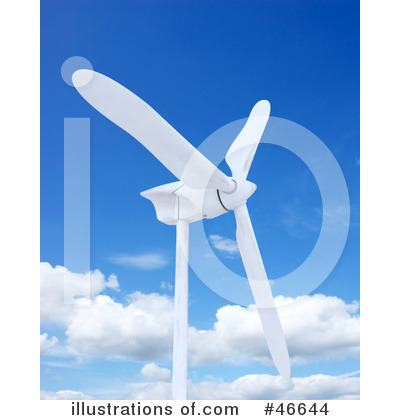 Royalty-Free (RF) Wind Turbine Clipart Illustration by KJ Pargeter - Stock Sample #46644