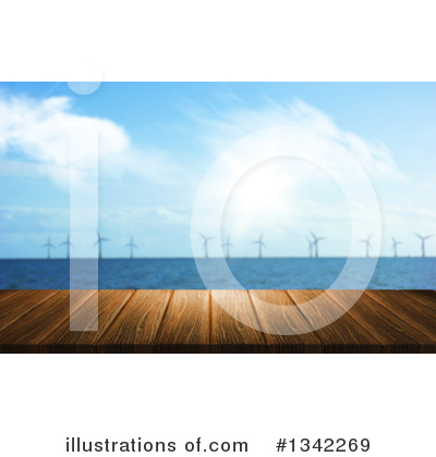 Wind Farm Clipart #1342269 by KJ Pargeter