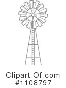 Windmill Clipart #1108797 by Dennis Holmes Designs