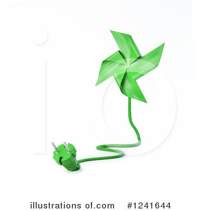 Royalty-Free (RF) Windmill Clipart Illustration by Mopic - Stock Sample #1241644