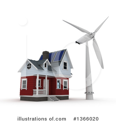Wind Turbine Clipart #1366020 by KJ Pargeter