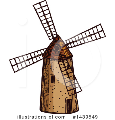Windmill Clipart #1439549 by Vector Tradition SM