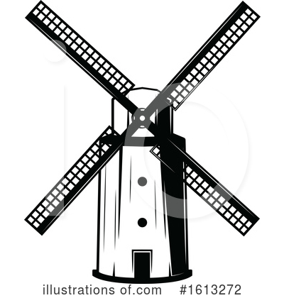 Royalty-Free (RF) Windmill Clipart Illustration by Vector Tradition SM - Stock Sample #1613272
