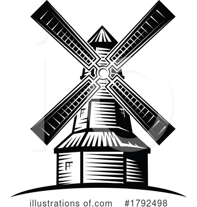 Royalty-Free (RF) Windmill Clipart Illustration by Vector Tradition SM - Stock Sample #1792498