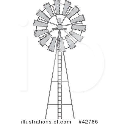 Windmill Clipart #42786 by Dennis Holmes Designs