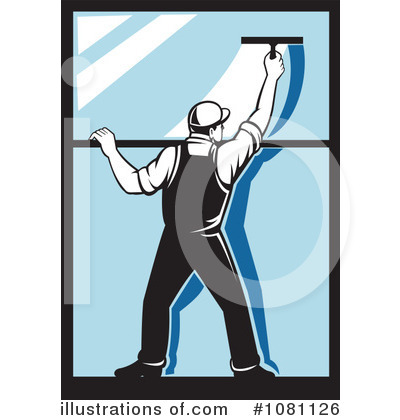 Window Cleaner Clipart #1081126 by patrimonio