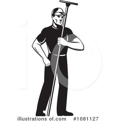Window Cleaner Clipart #1081127 by patrimonio
