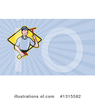 Royalty-Free (RF) Window Cleaner Clipart Illustration by patrimonio - Stock Sample #1315582