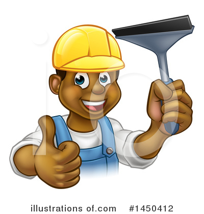 Royalty-Free (RF) Window Cleaner Clipart Illustration by AtStockIllustration - Stock Sample #1450412