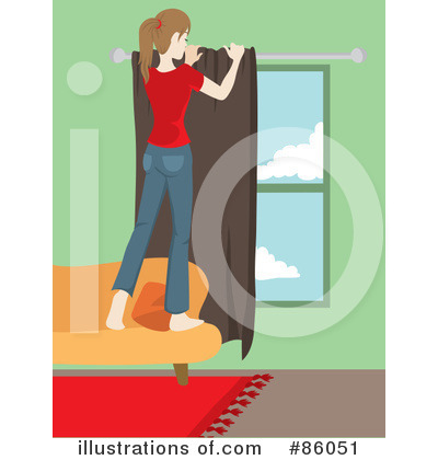 Royalty-Free (RF) Window Clipart Illustration by Rosie Piter - Stock Sample #86051