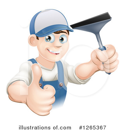 Window Washer Clipart #1265367 by AtStockIllustration