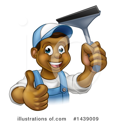 Royalty-Free (RF) Window Washer Clipart Illustration by AtStockIllustration - Stock Sample #1439009