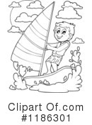 Windsurfing Clipart #1186301 by visekart