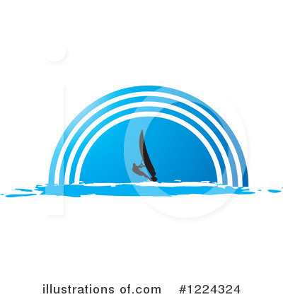 Royalty-Free (RF) Windsurfing Clipart Illustration by Lal Perera - Stock Sample #1224324
