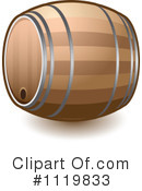 Wine Barrel Clipart #1119833 by Leo Blanchette