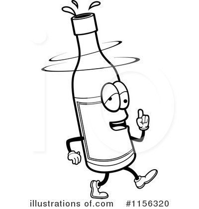 Royalty-Free (RF) Wine Bottle Clipart Illustration by Cory Thoman - Stock Sample #1156320