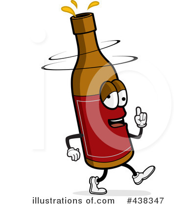 Royalty-Free (RF) Wine Bottle Clipart Illustration by Cory Thoman - Stock Sample #438347