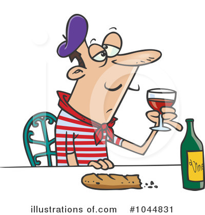 Royalty-Free (RF) Wine Clipart Illustration by toonaday - Stock Sample #1044831