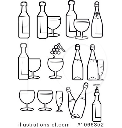 Royalty-Free (RF) Wine Clipart Illustration by Vector Tradition SM - Stock Sample #1066352