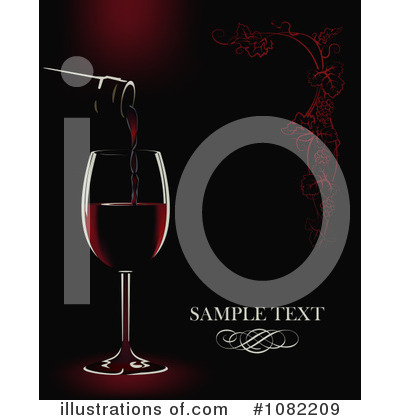 Royalty-Free (RF) Wine Clipart Illustration by Eugene - Stock Sample #1082209