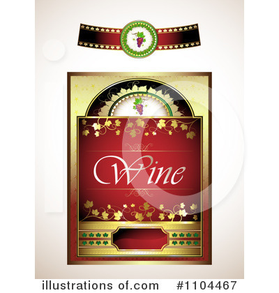 Royalty-Free (RF) Wine Clipart Illustration by merlinul - Stock Sample #1104467