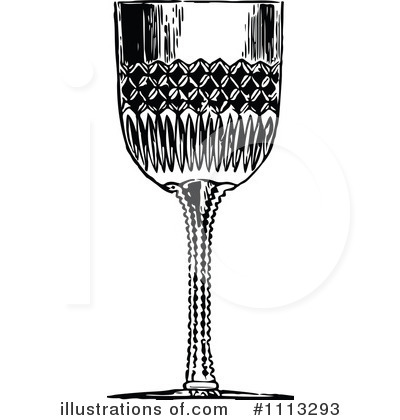 Royalty-Free (RF) Wine Clipart Illustration by Prawny Vintage - Stock Sample #1113293