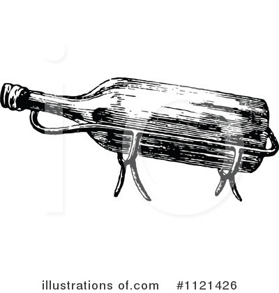 Royalty-Free (RF) Wine Clipart Illustration by Prawny Vintage - Stock Sample #1121426