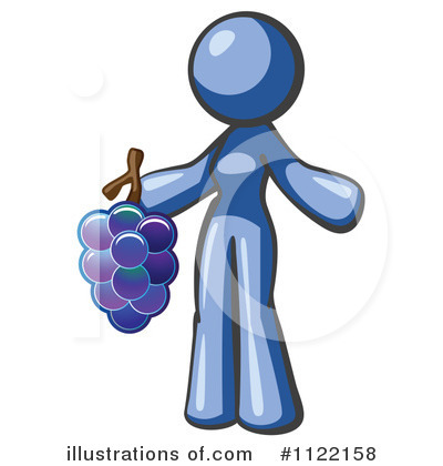 Grapes Clipart #1122158 by Leo Blanchette