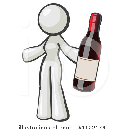 Royalty-Free (RF) Wine Clipart Illustration by Leo Blanchette - Stock Sample #1122176