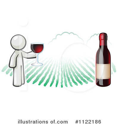 Wine Clipart #1122186 by Leo Blanchette