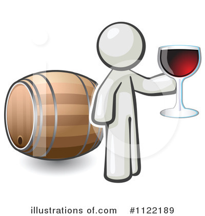 Wine Barrel Clipart #1122189 by Leo Blanchette